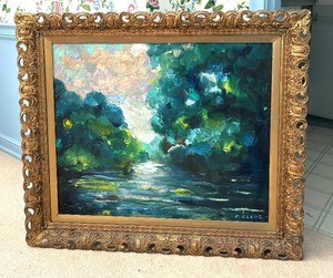 lot 2 image: Stunning Original Scenic Painting by F. Claus