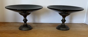 lot 38 image: Pair of Vintage Weighted Sterling Silver Compotes