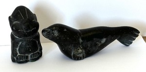 lot 76 image: Two Stone Sculptures