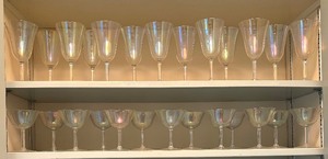 lot 88 image: Shimmering Vintage Stemware