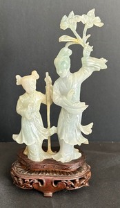 lot 89 image: Vintage Ornate Hard Stone Sculpture