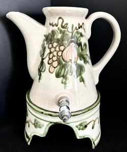 lot 52 image: Vintage Water Crock with Spigot and Spout
