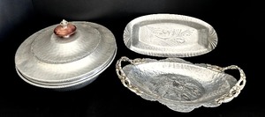 lot 53 image: Three Vintage Lovely Silver Serving Pieces