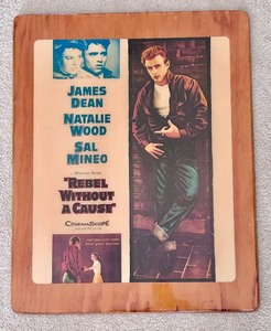 lot 64 image: James Dean Poster on Wood