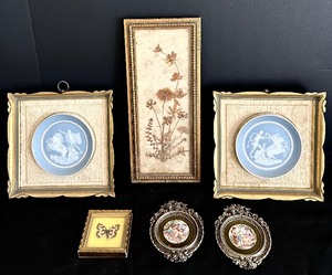 lot 67 image: Wonderful Lot of Petite Vintage Framed Wall Decor