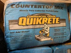 2 x 80lb Bags of Quikcrete Commercial Grade Countretop Mix