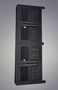 TV Console in Charcoal Gray Finish