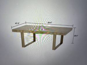 Wood Grain Dinner Table