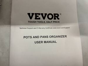 Vevor Pots and Pans Organizing Rack