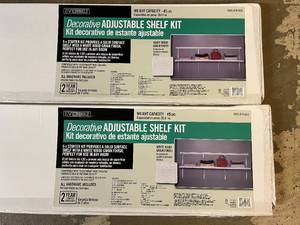 2 Everbilt Decorative Adjustable Shelf Kit - 6ft