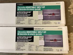 2 Everbilt Decorative Adjustable Shelf Kit - 6ft