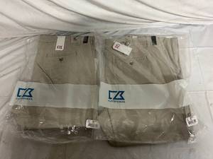 2 Pairs of Khaki Cutter and Buck Chinos - 3632