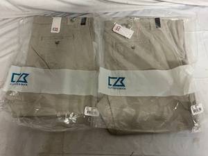 2 Pairs of Khaki Cutter and Buck Chinos - 3632
