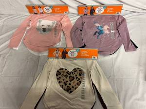 6 Members Mark Girls T-Shirts - Size 45