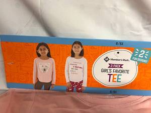 6 Members Mark Girls T-Shirts - Size 66X