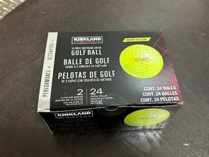 lot 109 image: 2 Dozen  24 Kirkland Signature Golf Balls Neon Yellow