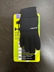 lot 112 image: New Head Mens  Yutes XS Touchscreen Running Gloves - Works With Phones  Black
