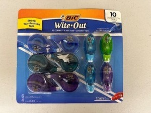 lot 122 image: Bic Wite-Out 10 Pack of Wite Out EZ Correct Correction Tape