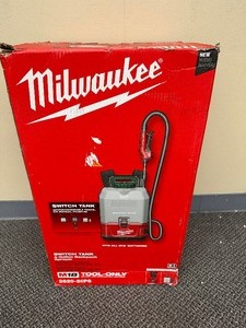 lot 27 image: Milwaukee M18 18-Volt 4 Gal. Lithium-Ion Cordless Switch Tank Backpack Pesticide Sprayer (Tool-Only)