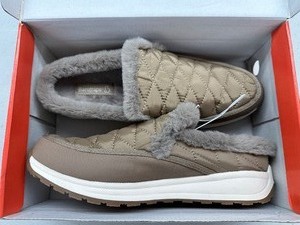 lot 129 image: New Womens Baretraps Gemma Spring  Winter Faux Fur Lined Shoes  Mules  Slippers Size 11 Taupe