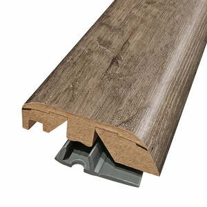 lot 100 image: 10 Mohawk Home 84.5 Flooring Trim  Molding&nbspInstaForm 5-in-1 Laminate Molding MINC5-04139 Retail $777.90 Marked # 1