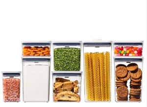 lot 42 image: OXO SoftWorks POP Food Storage Containers, Set of 8 new, open box.