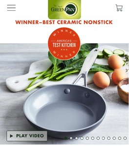 lot 52 image: GreenPan Valencia Pro 8 Skillet, PFOA and PFAS-Free, Healthy Ceramic Nonstick new