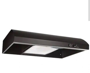 lot 71 image: Broan-NuTone AR1 Series 30 in. 270 Max Blower CFM 4-Way Convertible Under-Cabinet Range Hood with Light in Black