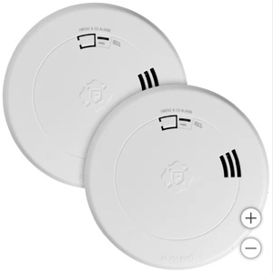 lot 67 image: 2 Pack First Alert 2-in-1 Smoke and Carbon Monoxide Alarm