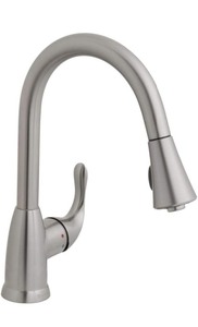 lot 80 image: Glacier Bay Market Single-Handle Pull-Down Sprayer Kitchen Faucet