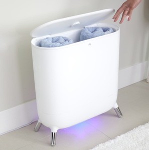 lot 12 image: Sharper Image -SpaStudio Towel Warmer, Heated ComfortAromatherepy New retail $199.99
