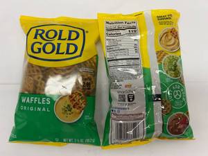lot 180 image: 12x 3.5oz Rold Gold Orignal Waffle Pretzels