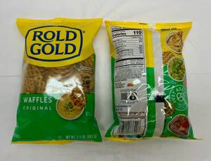 lot 186 image: 12x 3.5oz Rold Gold Orignal Waffle Pretzels