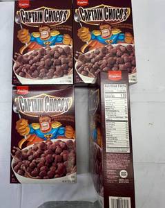 lot 254 image: 6x 11.5oz Captain Chocos Cereal