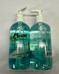 lot 392 image: 3x 16.9oz We Clean Deep Cleansing Hand Soap-Eucalyptus Mint