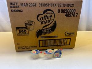 lot 317 image: 360x Coffee Mate Creamer-French Vanilla