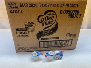 lot 319 image: 360x Coffee Mate Creamer-French Vanilla