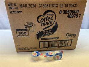 lot 321 image: 360x Coffee Mate Creamer-French Vanilla