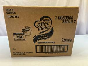 lot 324 image: 360x Coffee Mate Creamer-Original