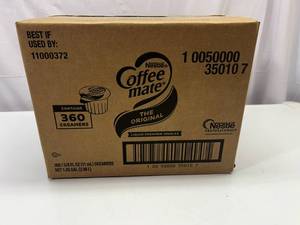 lot 329 image: 360x Coffee Mate Creamer-Original