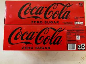 lot 357 image: S. 2x 12pk Coke Zero
