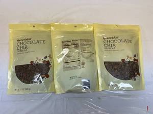 lot 298 image: LL. 6x 12oz Chocolate Chia Granola-Greenwise