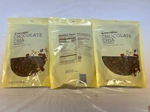lot 307 image: LL. 6x 12oz Chocolate Chia Granola-Greenwise