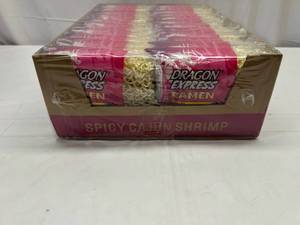 lot 412 image: KK. 24x 3oz Spicy Cajun Shrimp Ramen-Dragon Express