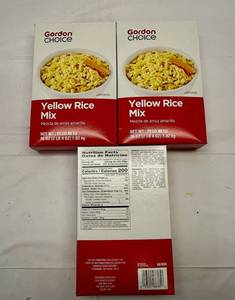 lot 241 image: II. 4x 2lb4oz Yellow Rice Mix-Good Choice