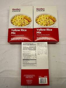 lot 243 image: II. 4x 2lb4oz Yellow Rice Mix-Good Choice