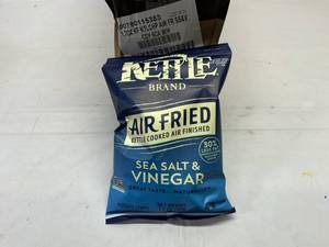lot 250 image: S. 6x 1.7oz Kettle Air Fried Sea Salt & Vinegar Potato Chips