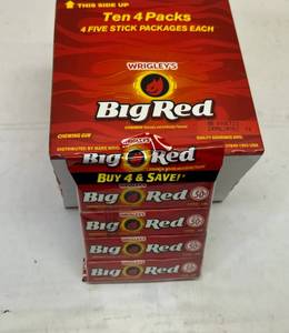 lot 219 image: II. 10x 4pk(40pks) Big Red Gum