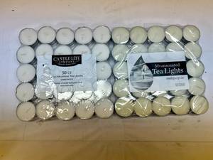 lot 377 image: MM. 2x50 Tea Light Candles