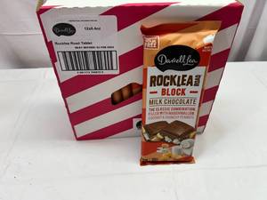 lot 232 image: II. 12x 6.4oz Rock Lea Road Milk Chocolate Block